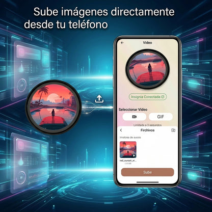 Pin LED Inteligente con Pantalla HD