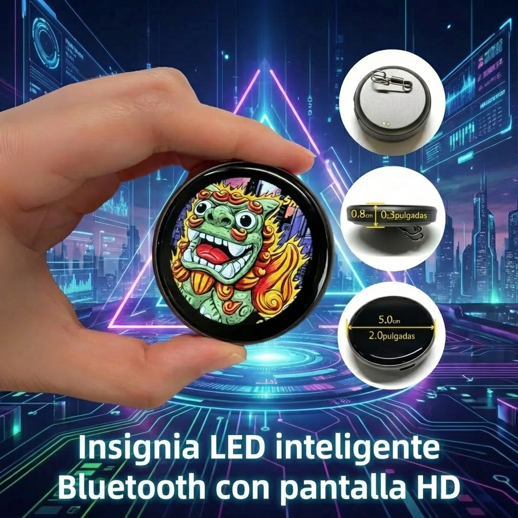 Pin LED Inteligente con Pantalla HD